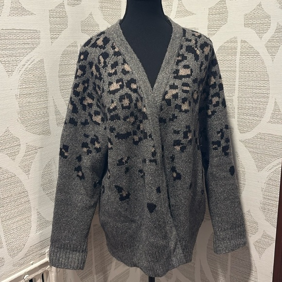 rag & bone Sweaters - Rag & Bone Leopard Cardigan Sweater